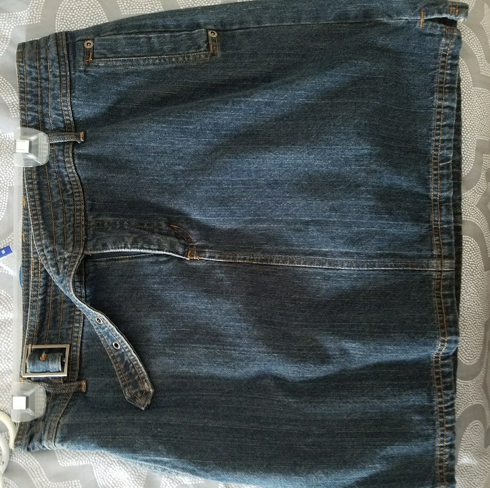 Denim mini skirt